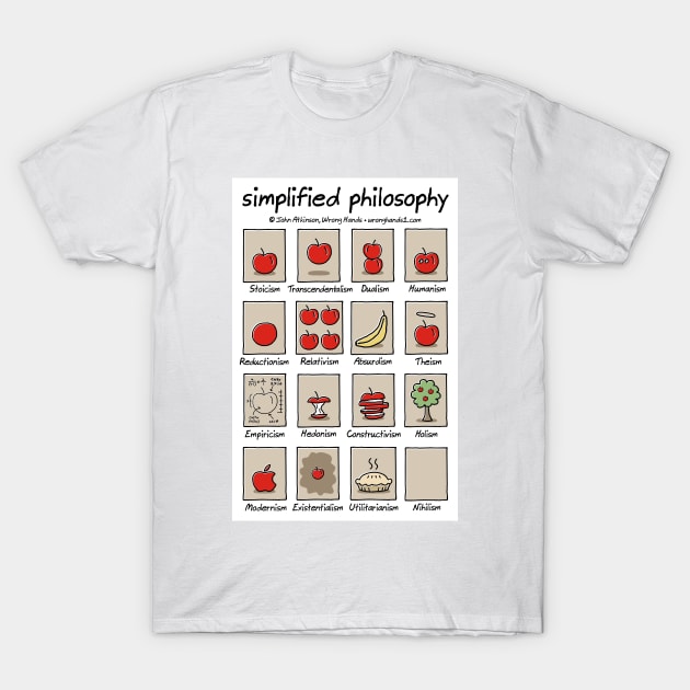 simplified philosophy T-Shirt by WrongHands